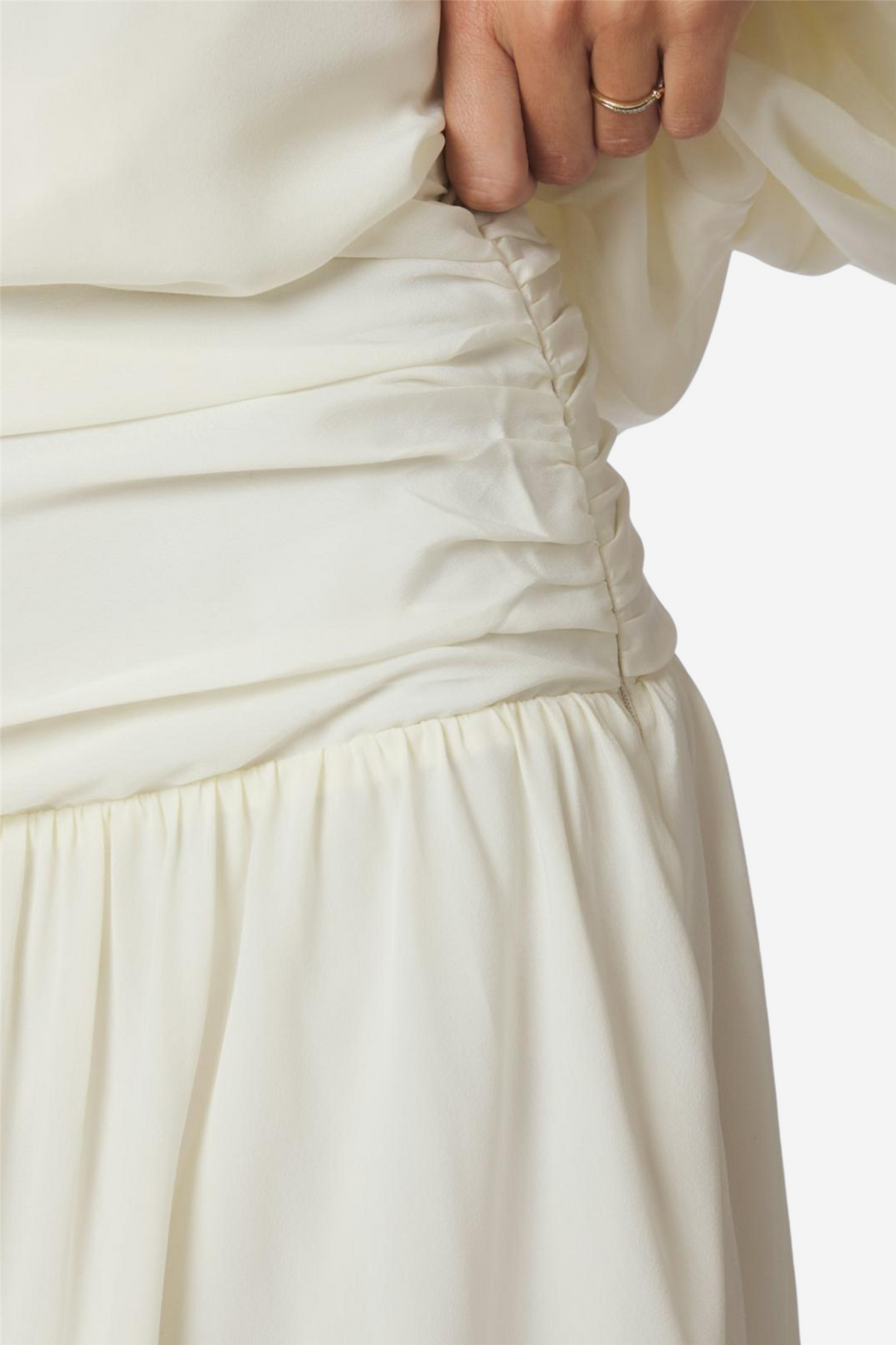 Morien Woven Maxi Skirt Off White