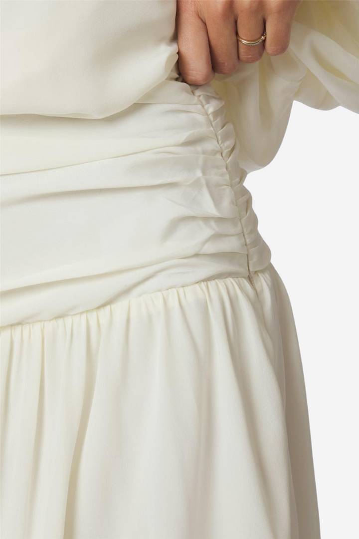 Morien Woven Maxi Skirt Off White