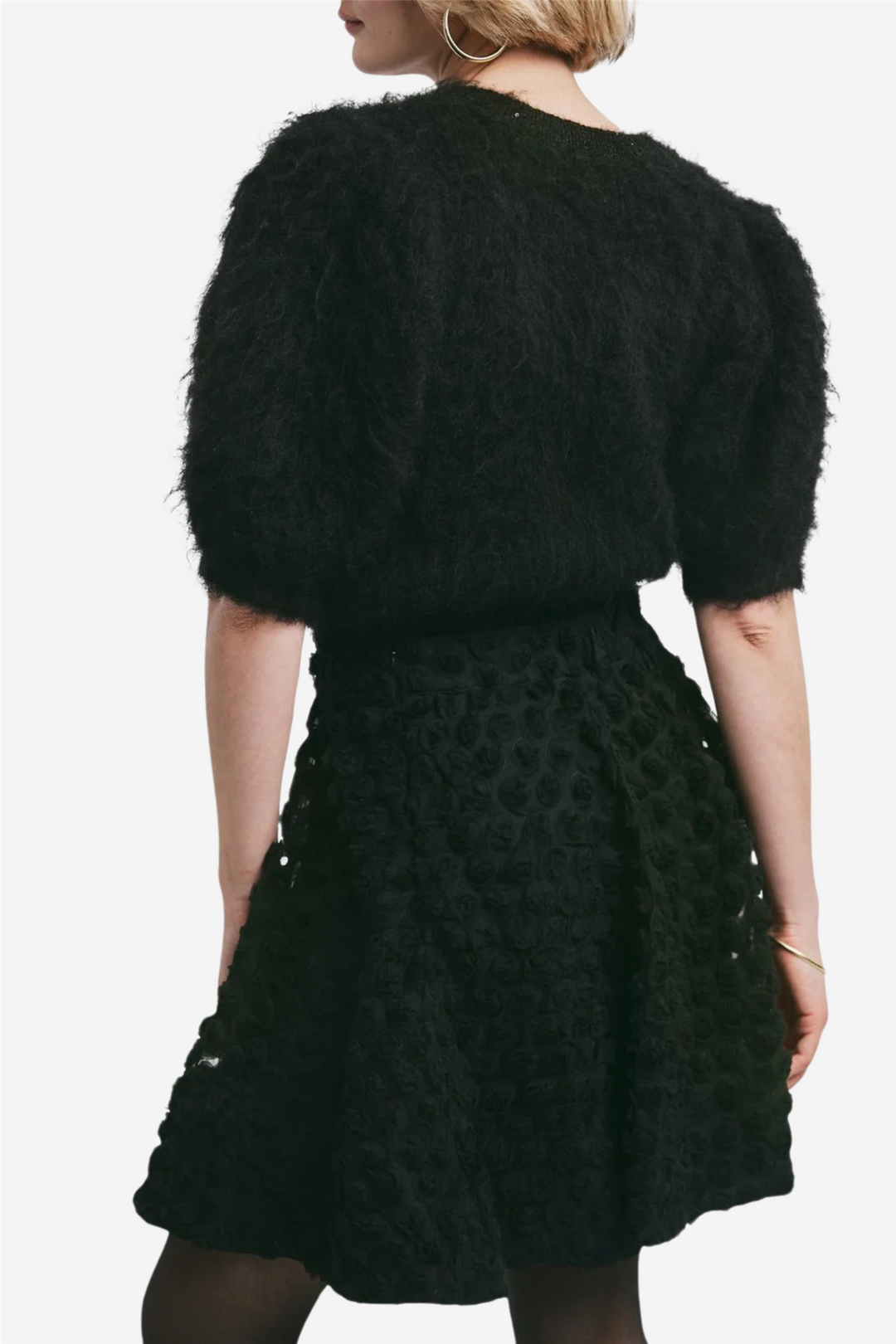 Decorated Mini Skirt Black