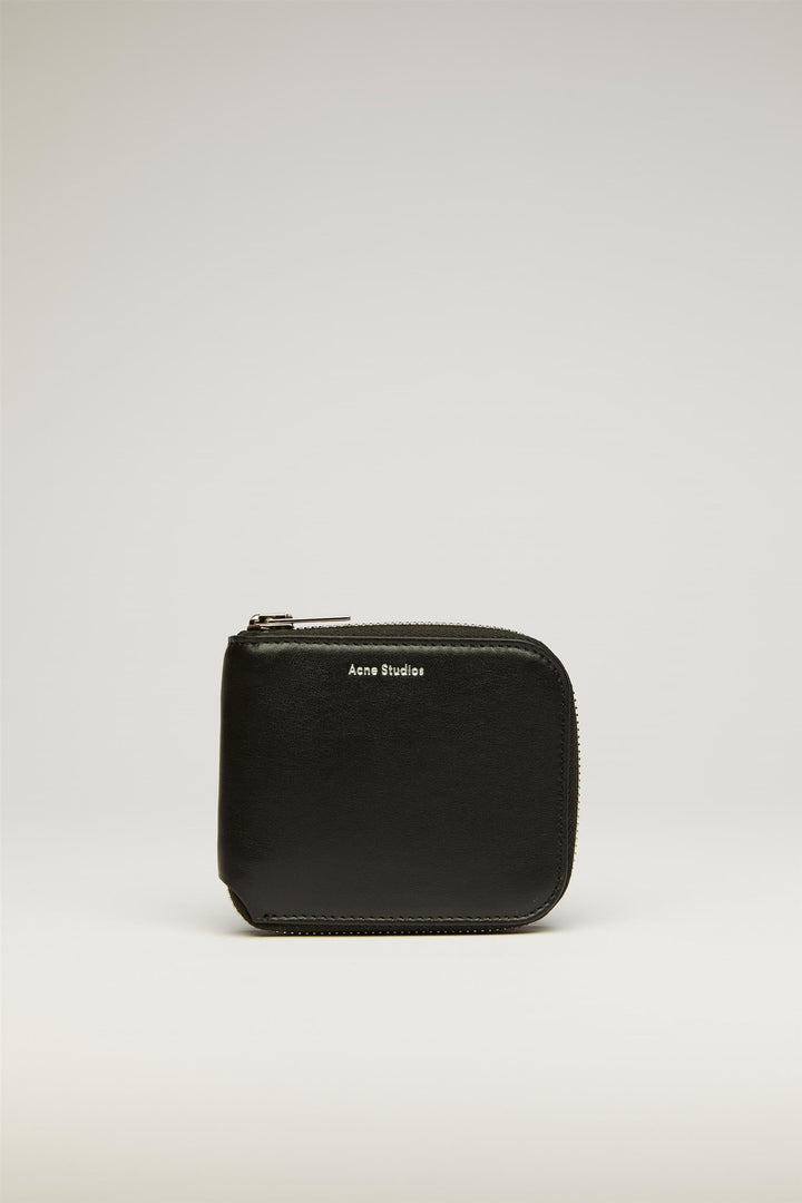 Acne Tilbehør KEI S COMPACT ZIP WALLET BLACK