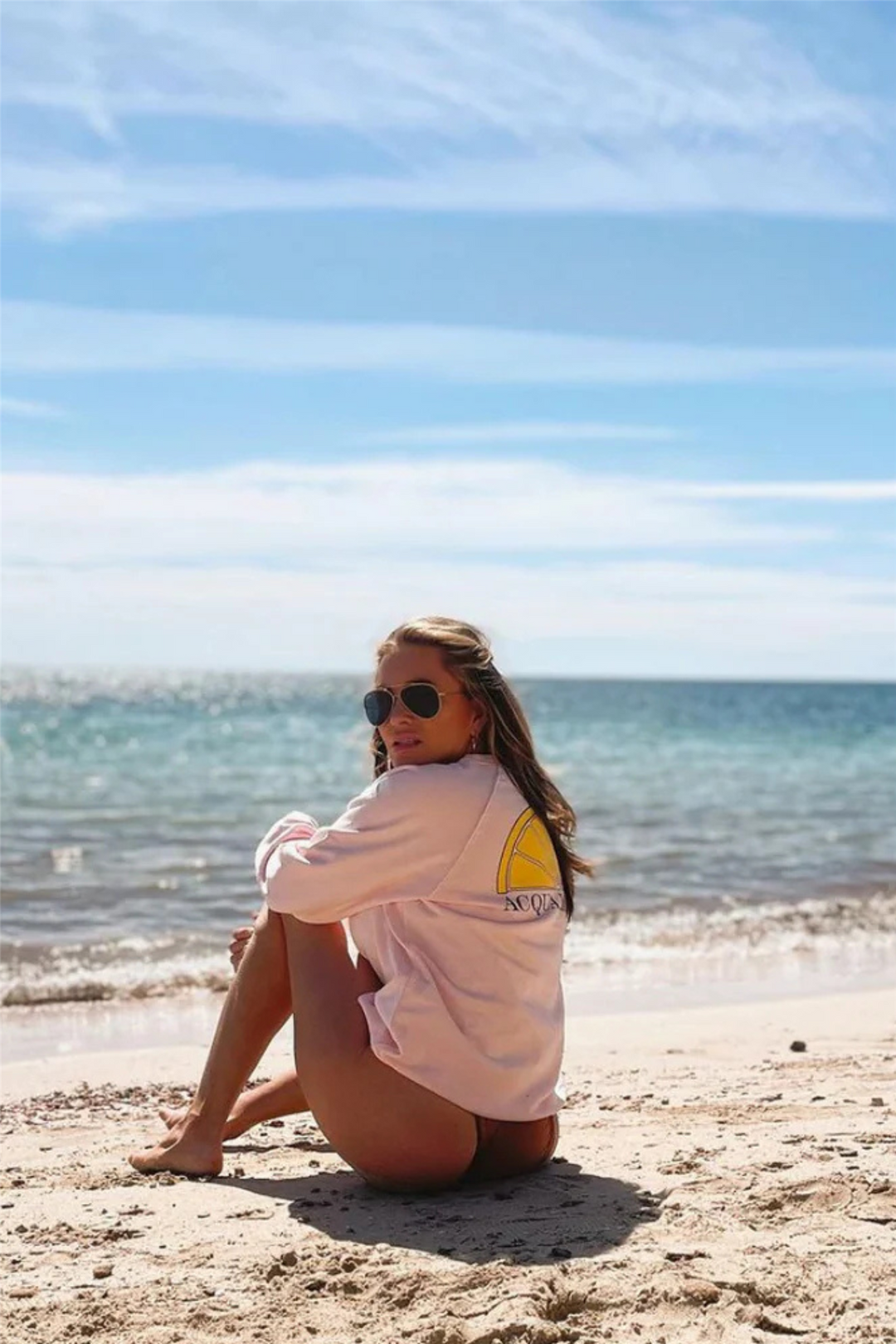 Acqua Limone Genser & Cardigan College Classic Pale Pink