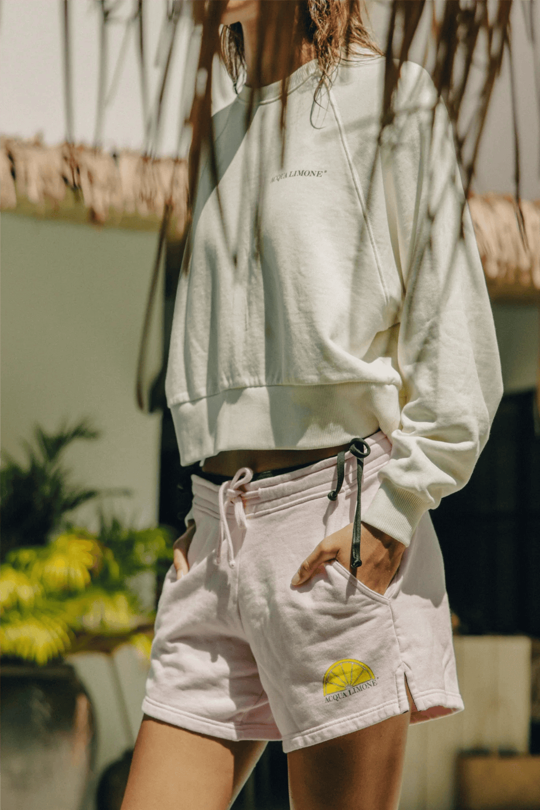 Acqua Limone Shorts Donna Sweat Shorts Pale Pink