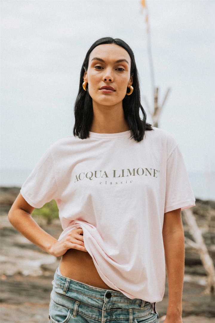 Acqua Limone Topper & t-skjorter T-shirt Classic Pale Pink