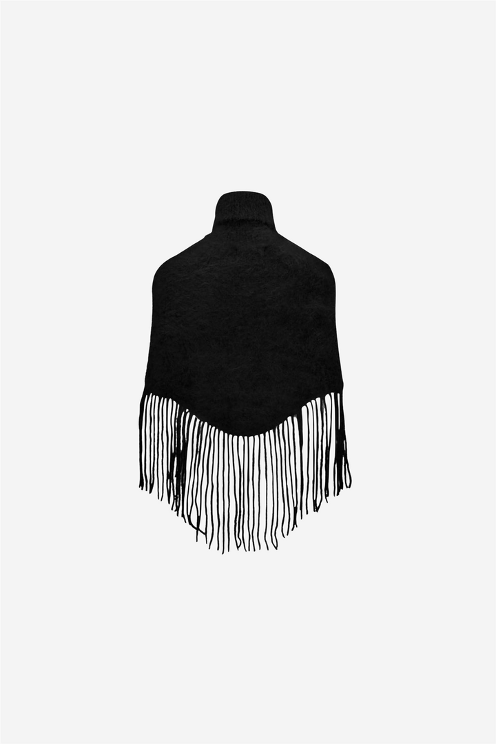 Nikola Chunky Poncho Black