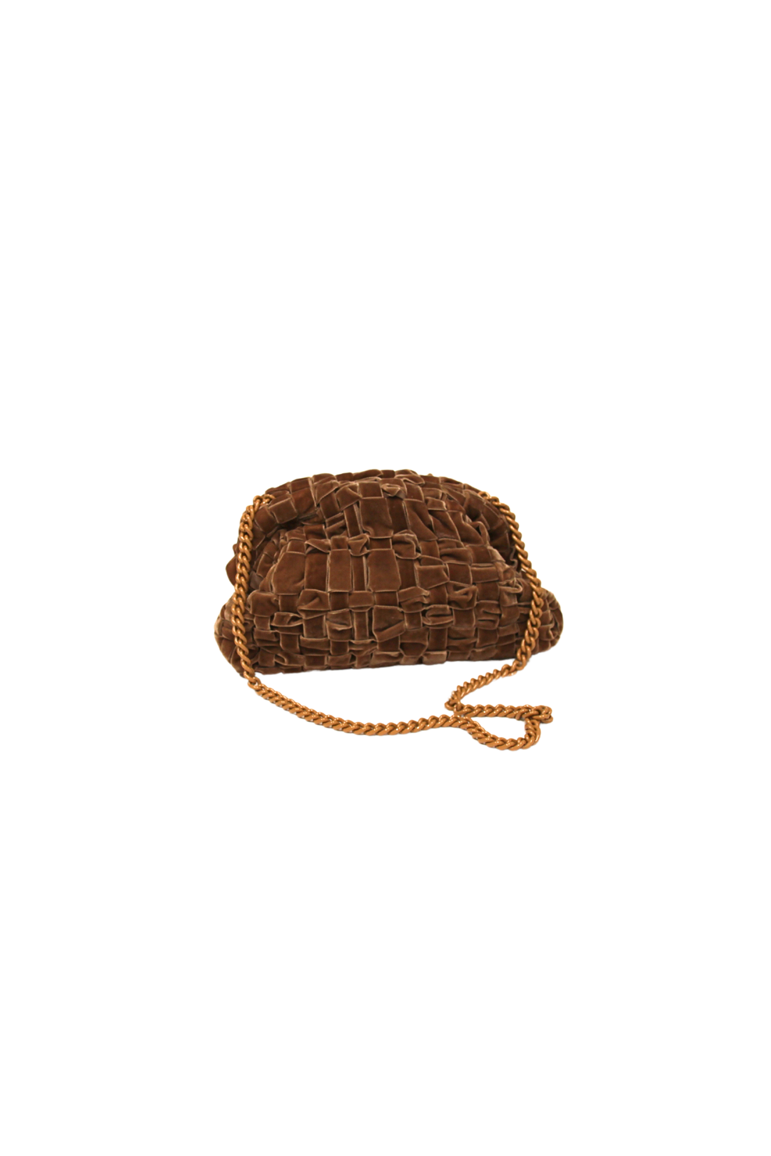 Velvet game bag nocciola