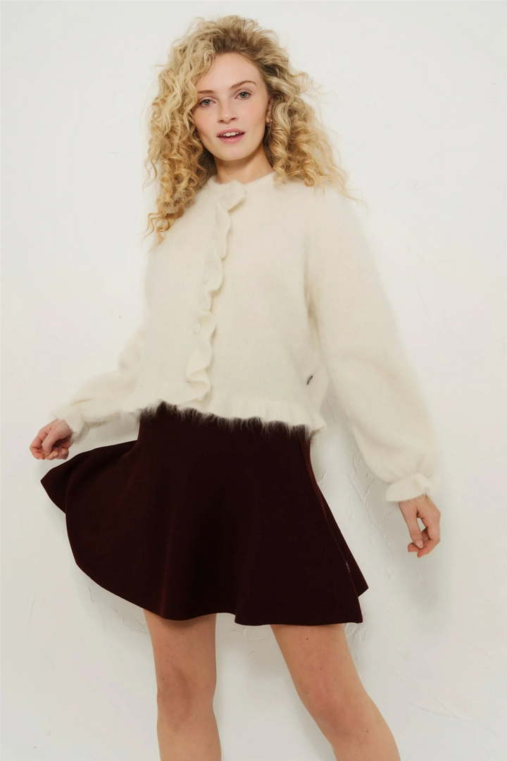 Ana Chunky Cardigan Bright White