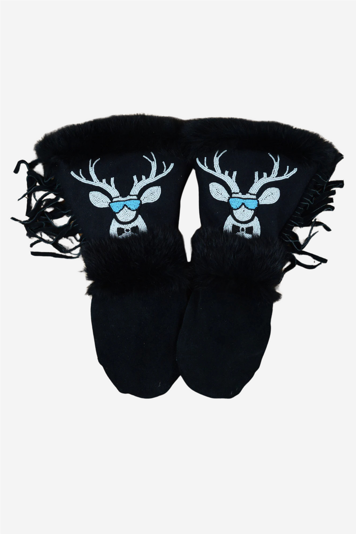 Freuchen leather mittens
