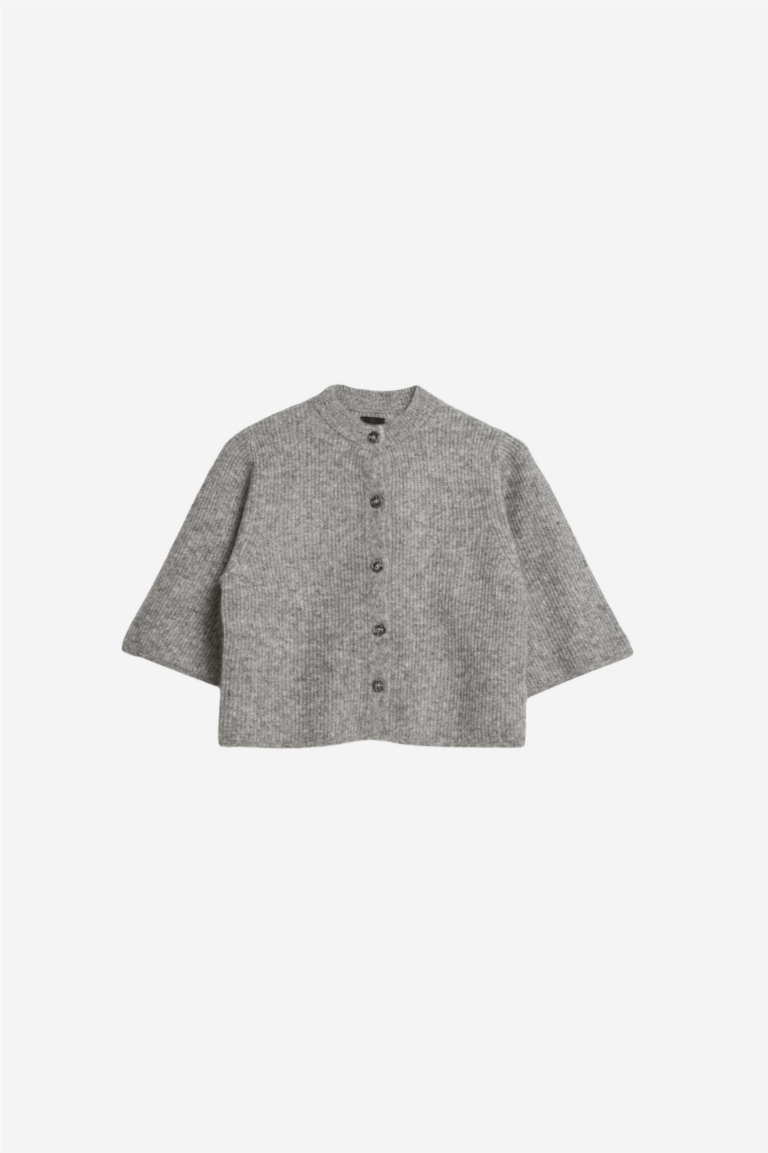 Aks Label Genser & Cardigan Nolita Mohair Cardigan Medium Grey Melange