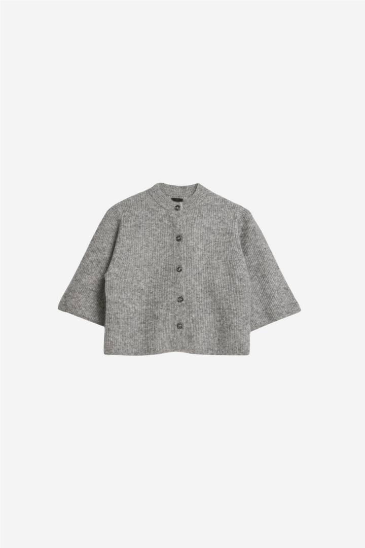 Aks Label Genser &amp; Cardigan Nolita Mohair Cardigan Medium Grey Melange
