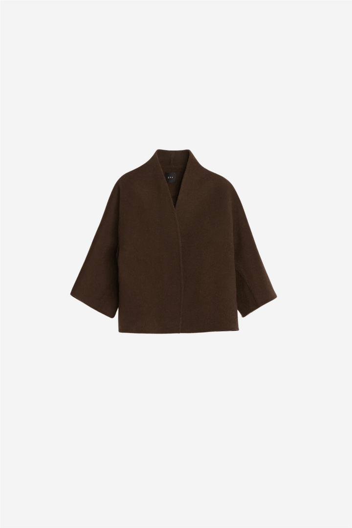 Aks Label Yttertøy Kira Wool Jacket Espresso