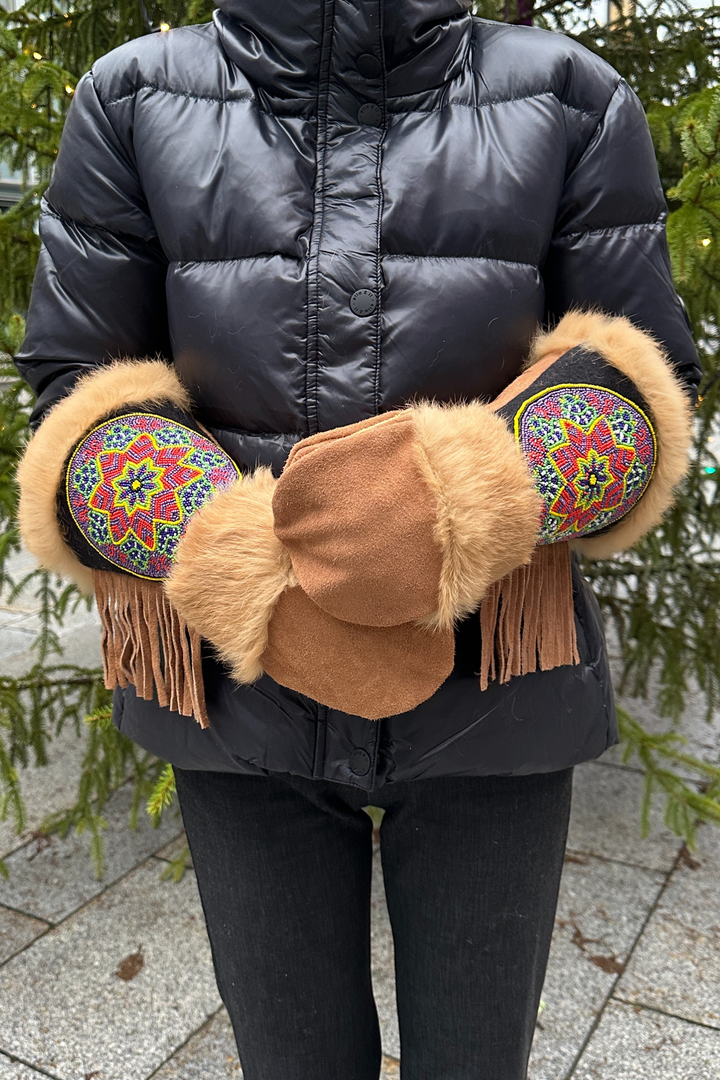Astis Tilbehør Crean Brown Leather Mittens