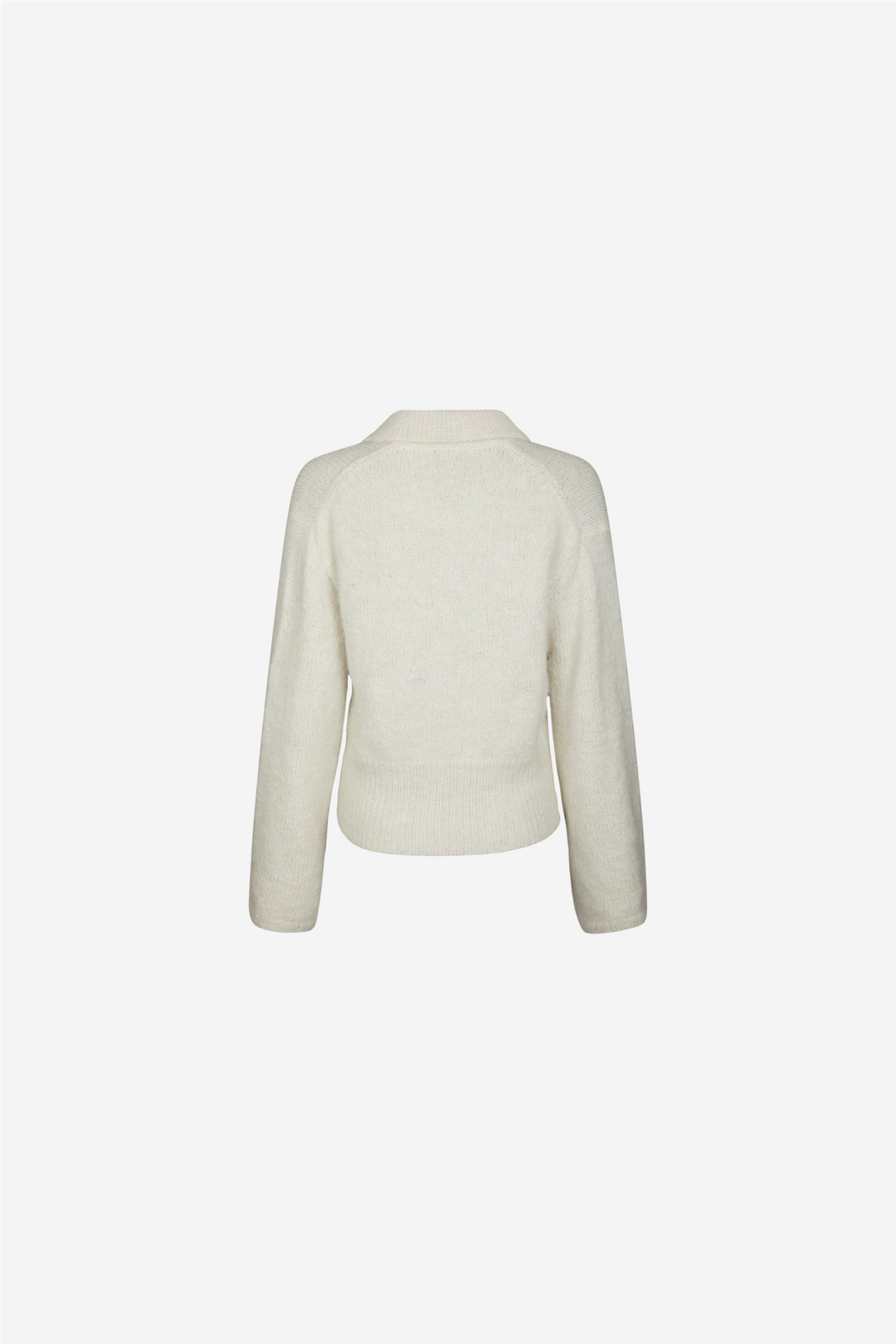 Ramera Fluffy Knit Cardigan Off White