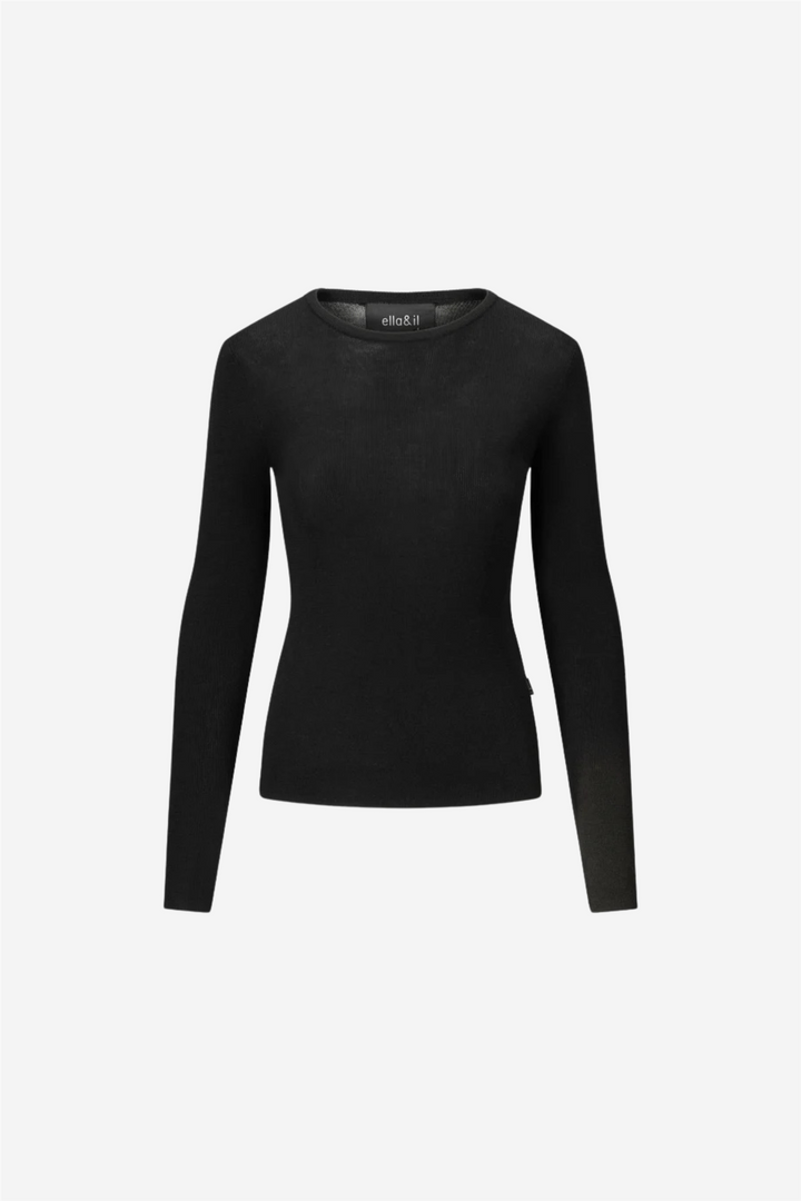 Lyla Merino Sweater Black
