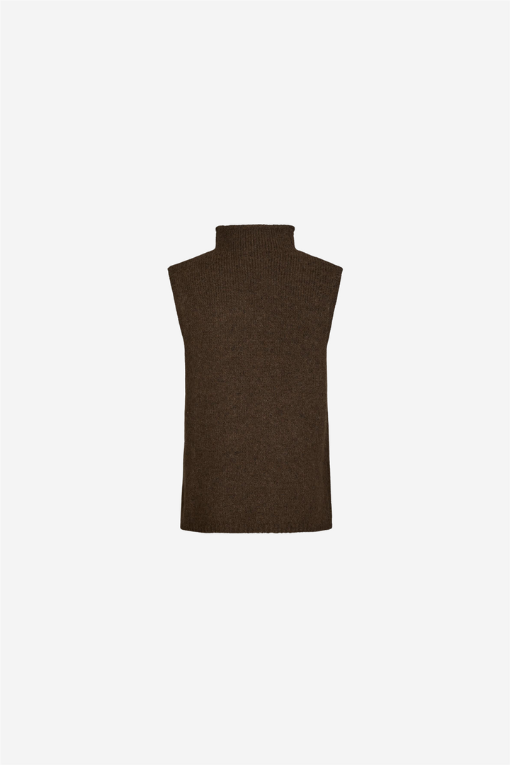 Odelia Knit Top Brown Melange