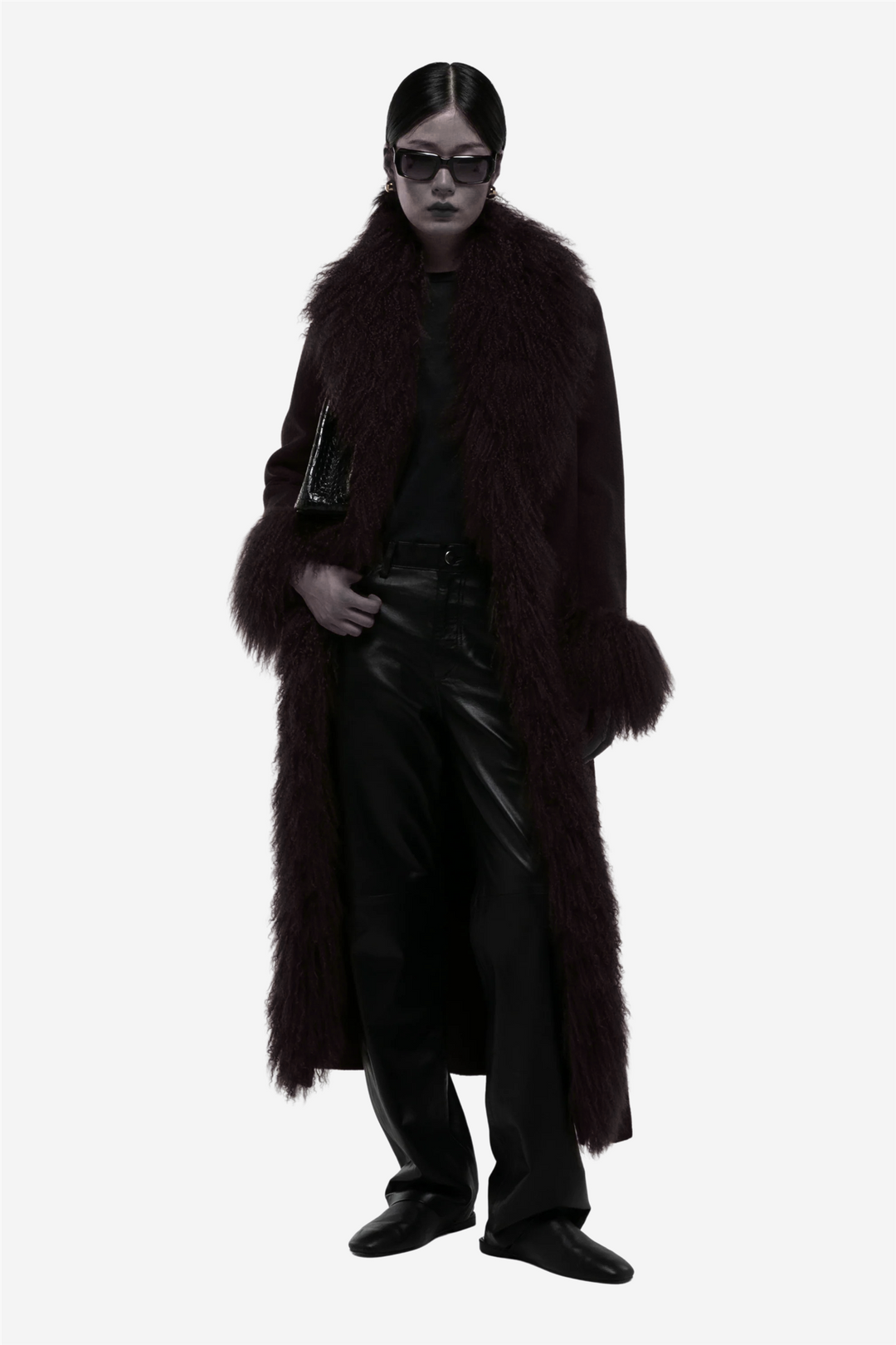 Lola Mongolian Coat Black