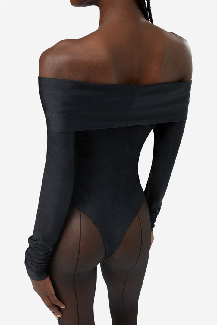 Kendall Bodysuit Off-Shoulder Black