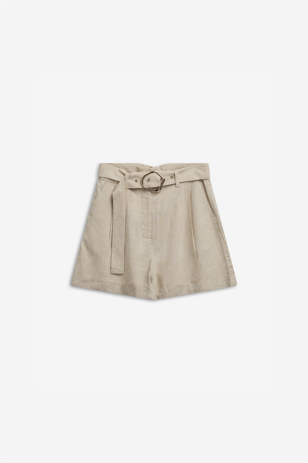 ZEPHYR LINEN SHORTS STRAW