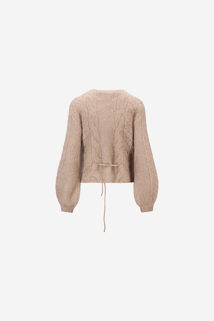 Sophia Chunky Cardigan Hazel Beige