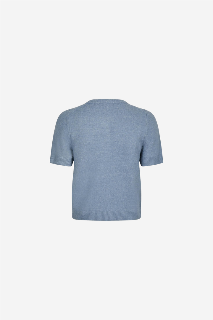 Mitta Knit Blouse Smoke Blue