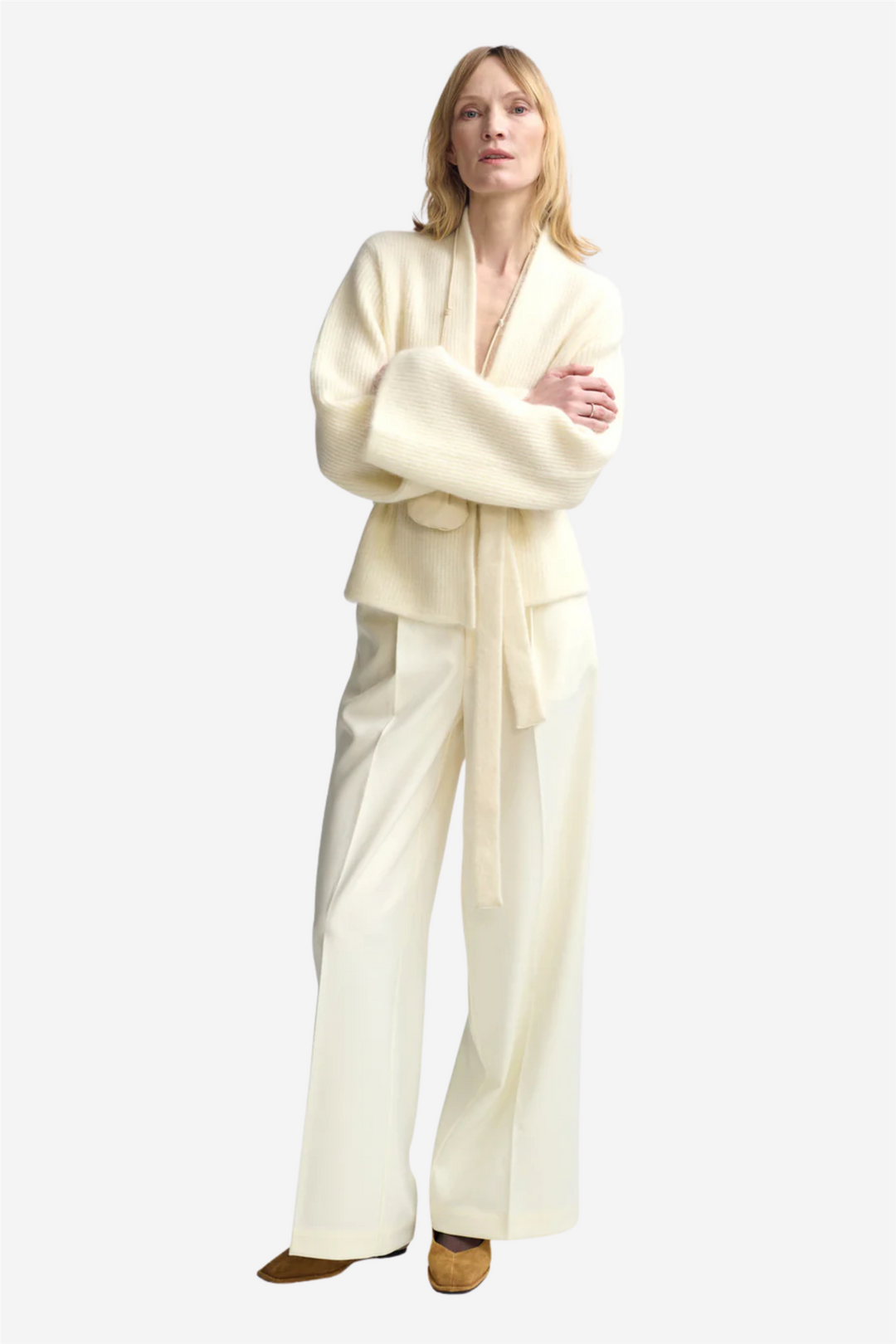 Lila Mohair Cardigan Eggshell