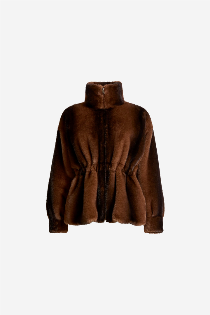Kai Fur Jacket Chestnut