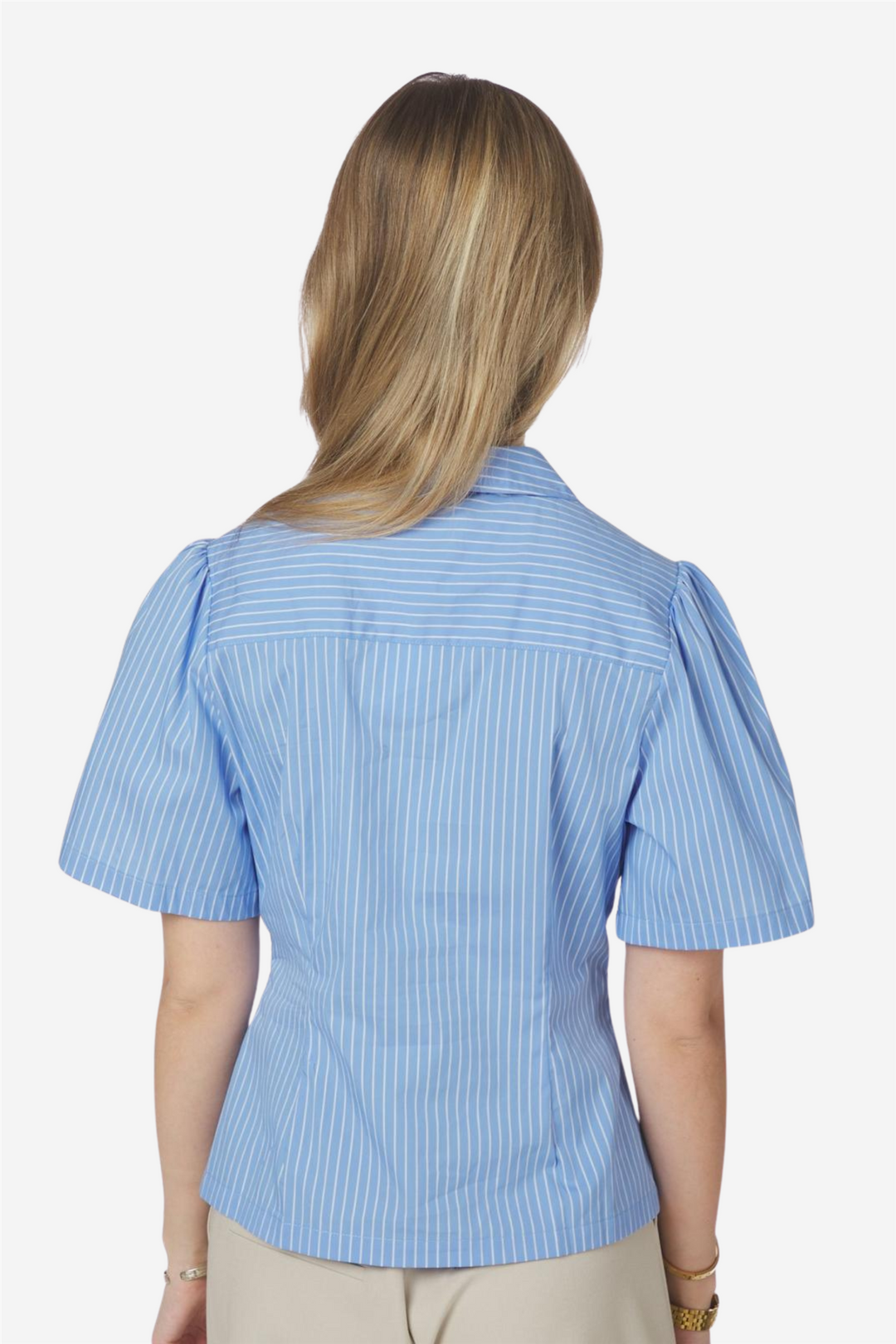 Balara Stripe Poplin Shirt Light Blue
