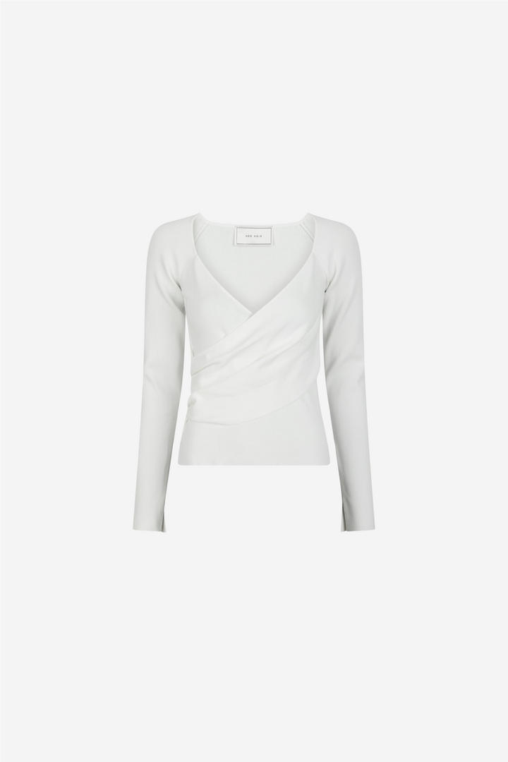 Elaina Knit Blouse Off White