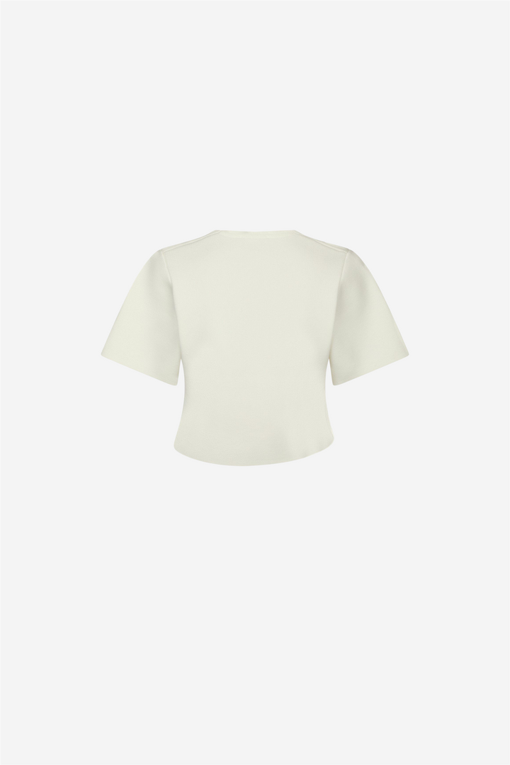 Seta Knit Bloouse Off White