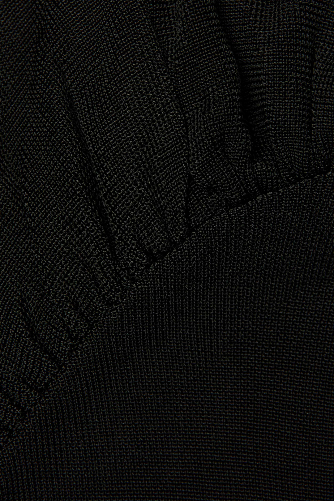 Black Cut Out Viscose Knit Top