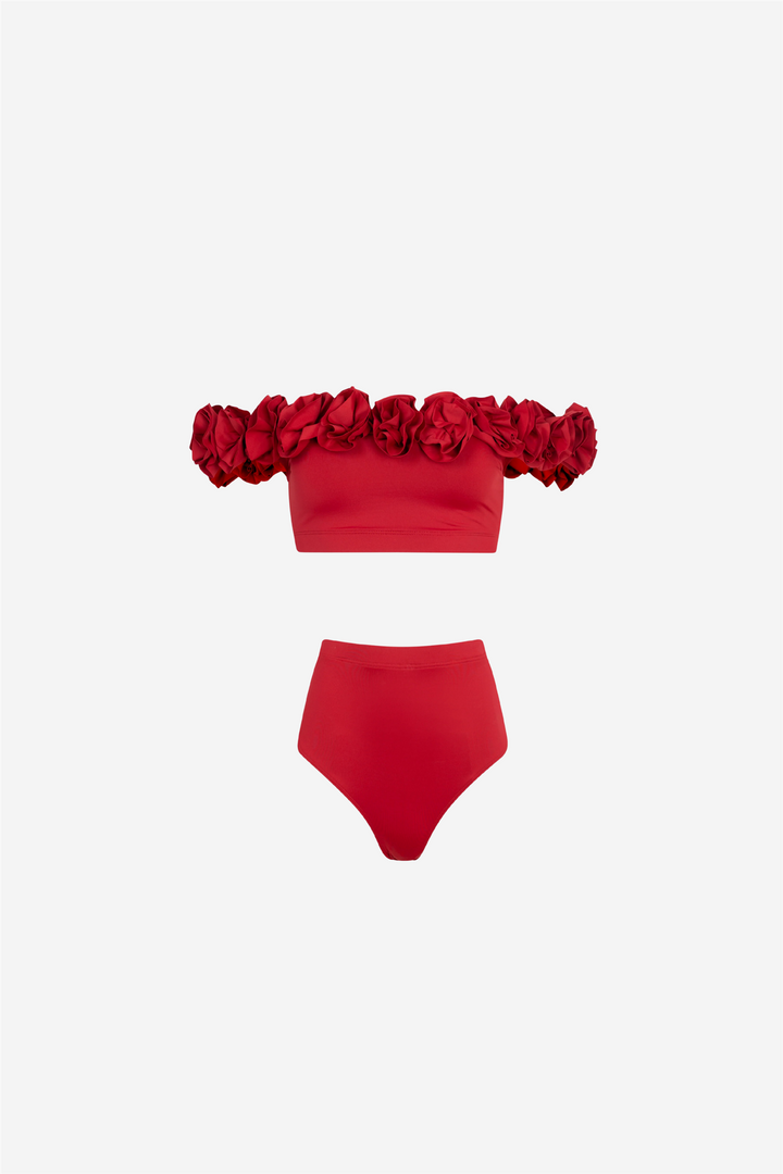 Begonia 2 Piece Swimsuit Red