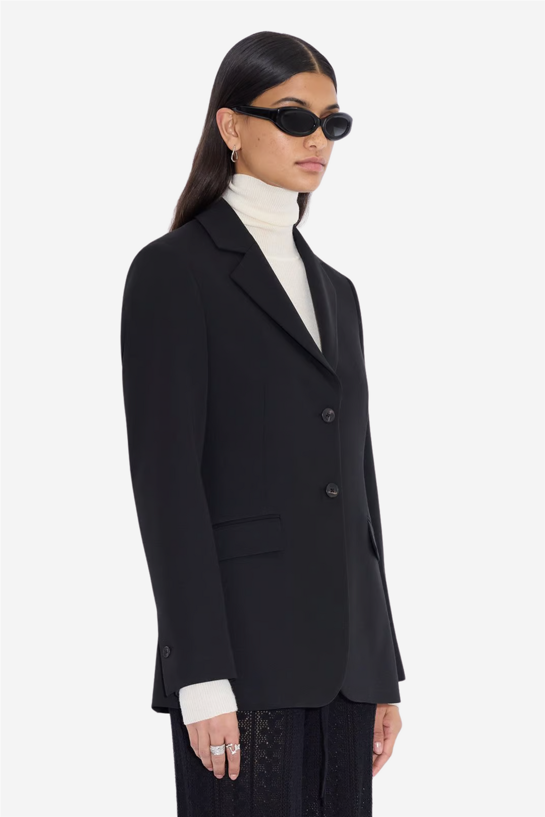 W Regular Suit Jacket Black
