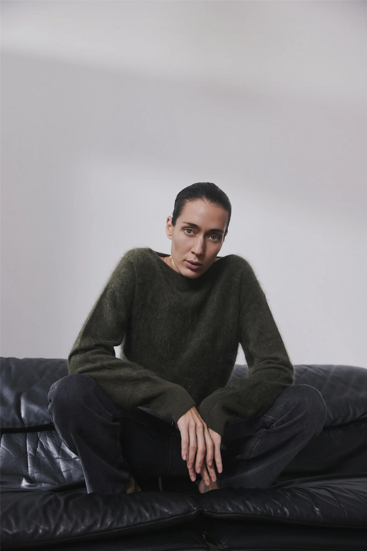 Cloud Knit Dark Olive