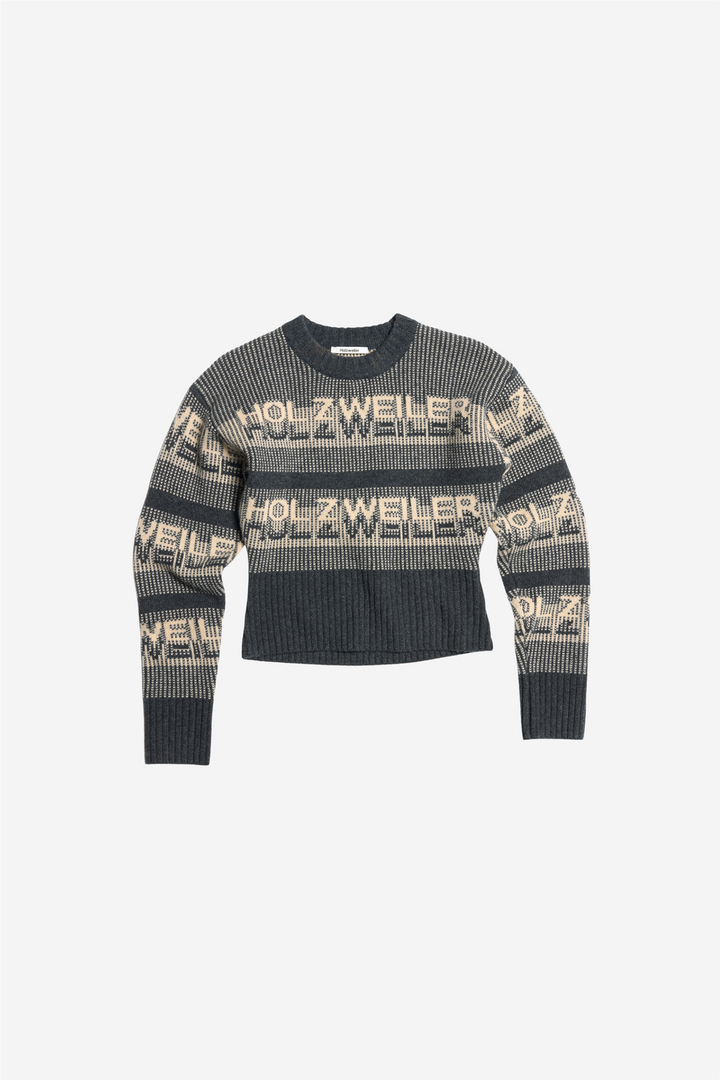 Ski Cropped Crew Dark Grey