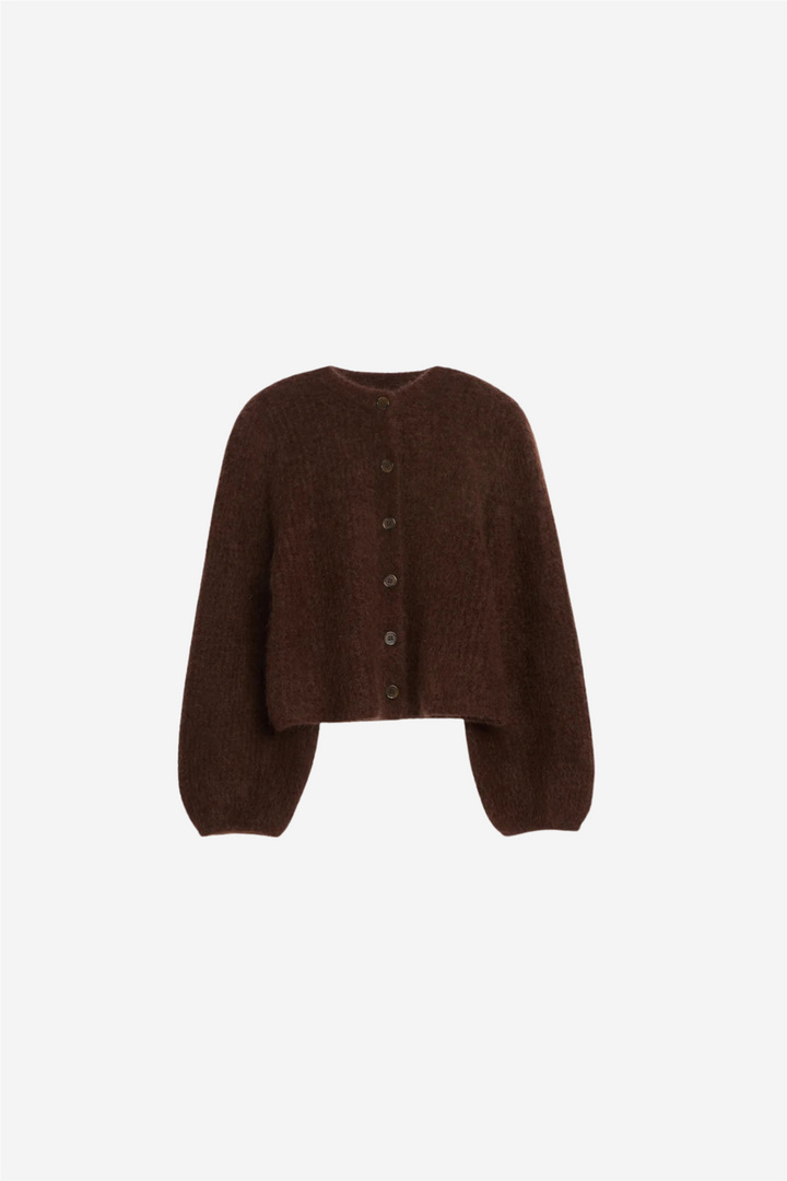 Sofia Mohair Cardigan Espresso