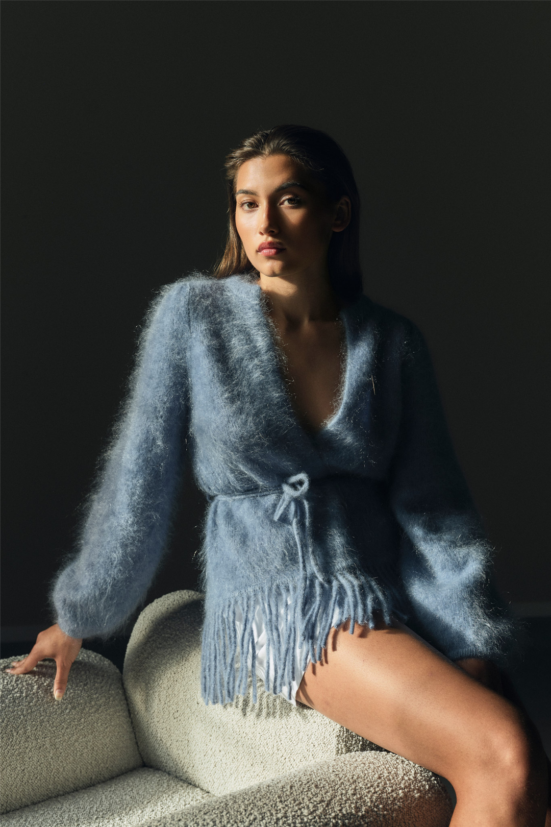 Fidele Chunky Cardigan Sage Green