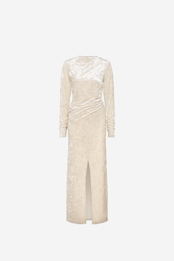 San Dona Dress Velvet Cream
