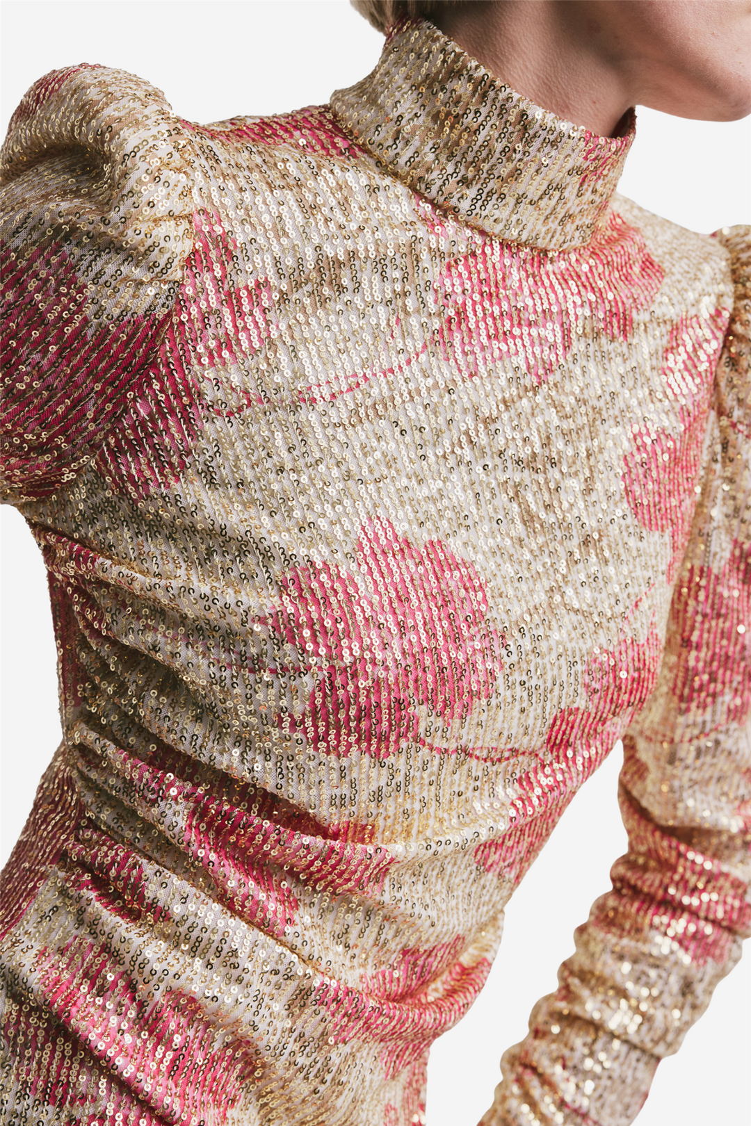 Sequins Rouching Dress Serenade