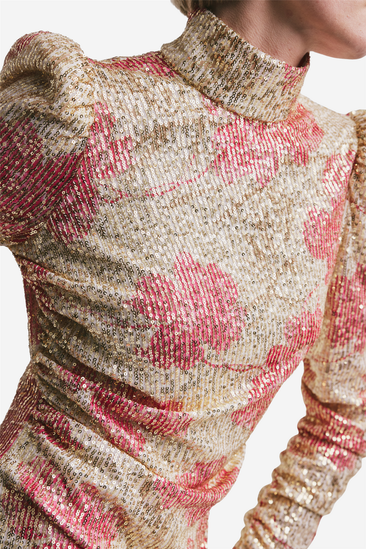 Sequins Rouching Dress Serenade