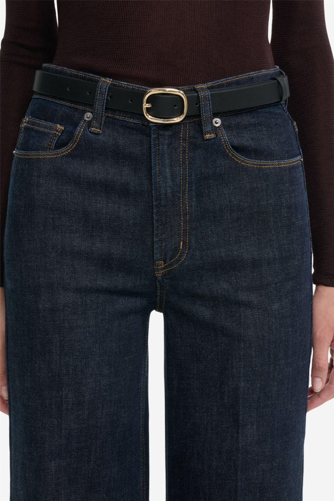 Indigo Flared Jeans Blue