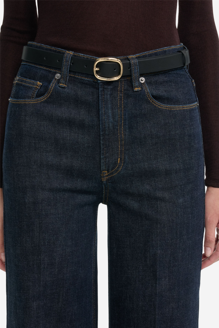 Indigo Flared Jeans Blue