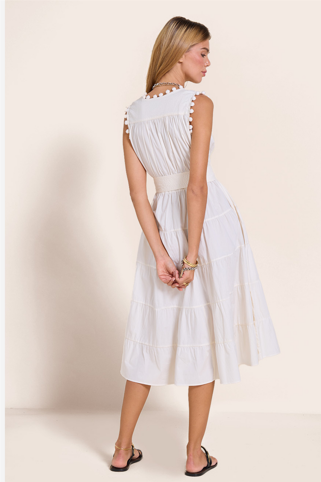 Santa Cruz Midi Dress Vanilla