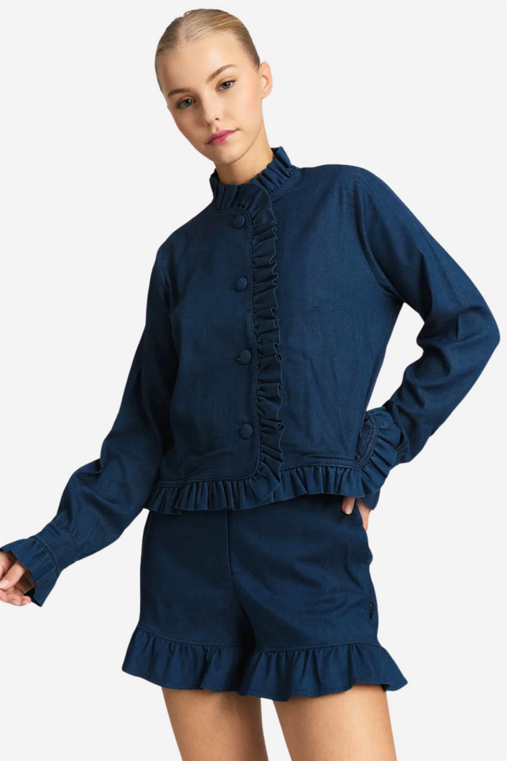Betty Tencel Jacket Dark Blue