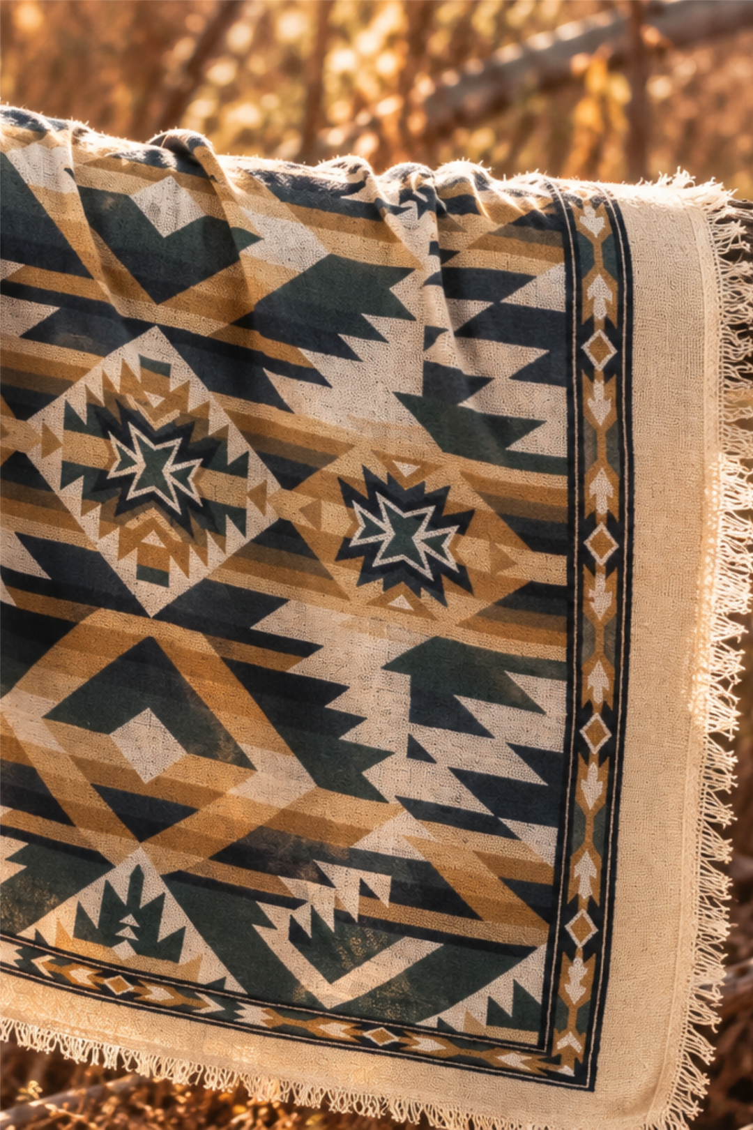 Rio Cashmere Scarf Dark Green