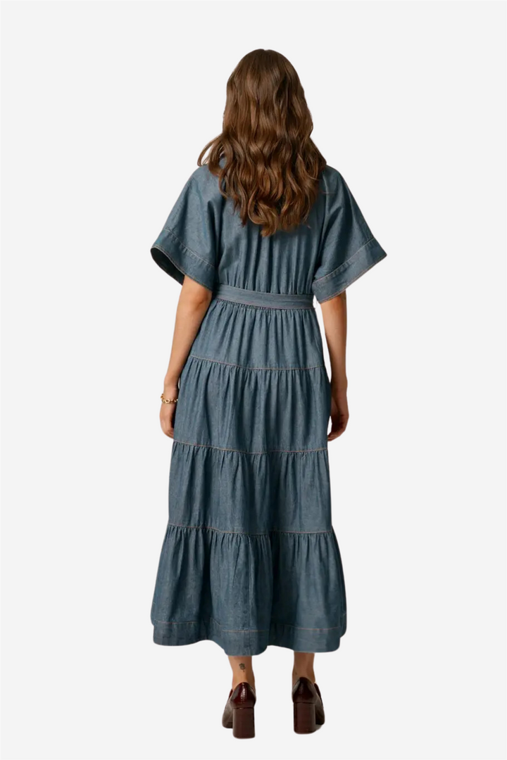 Denim Shirt Dress French Blue