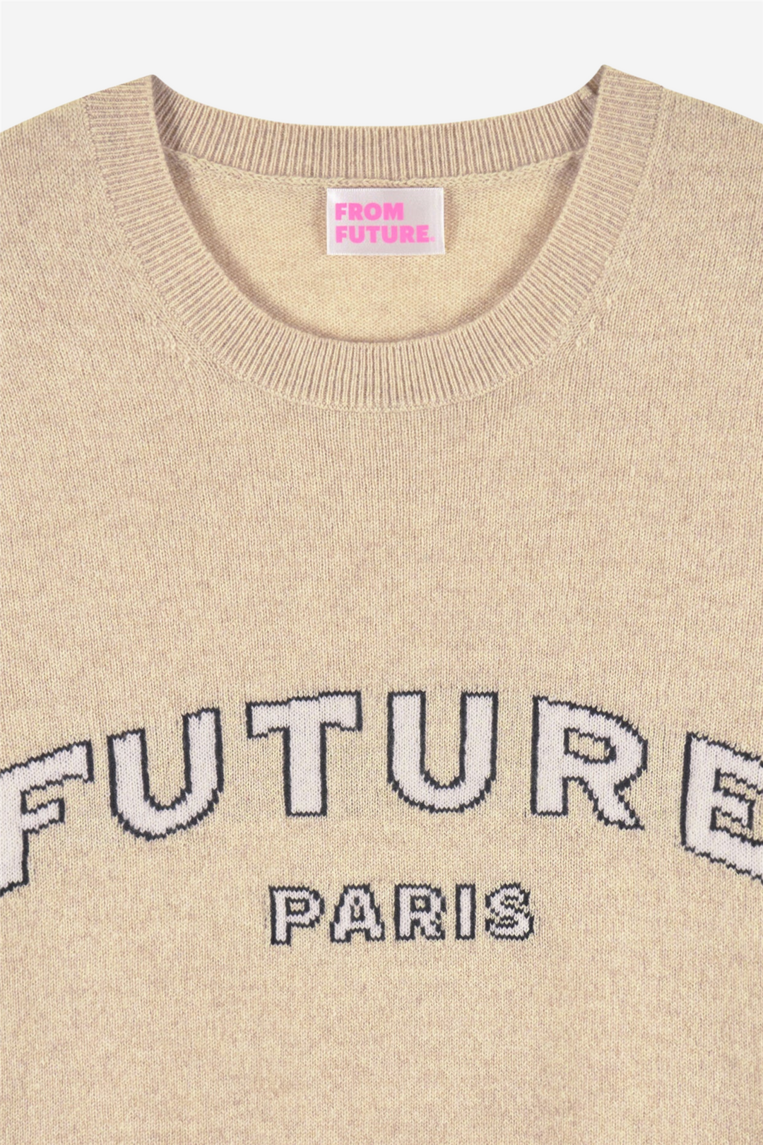 Future Paris Crewneck Sweater Beige Chine