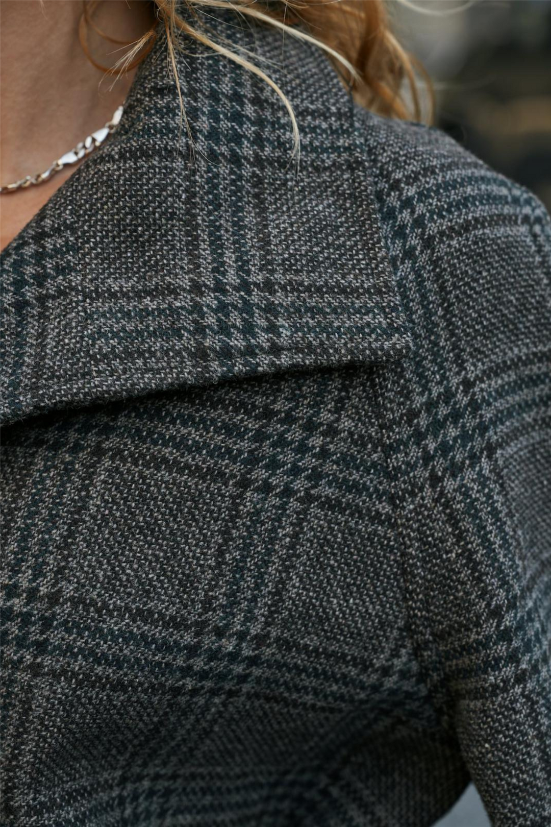 Munet Check Jacket Dark Grey