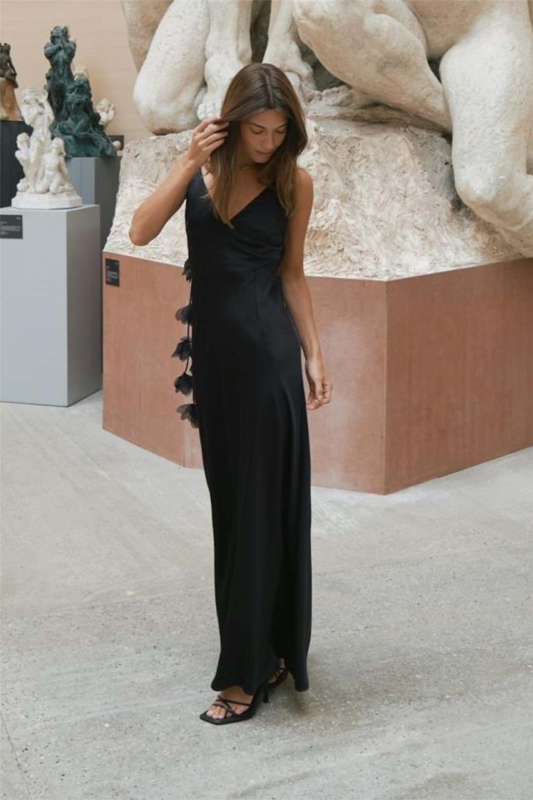 Colly Heavy Sateen Dress Black