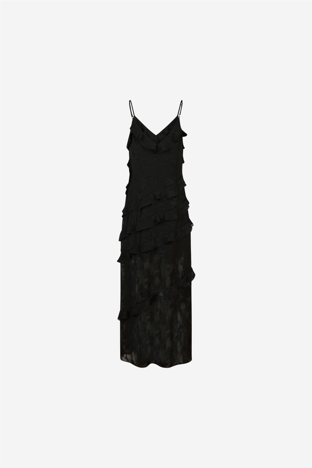 Palazzo Burnout Dress Black