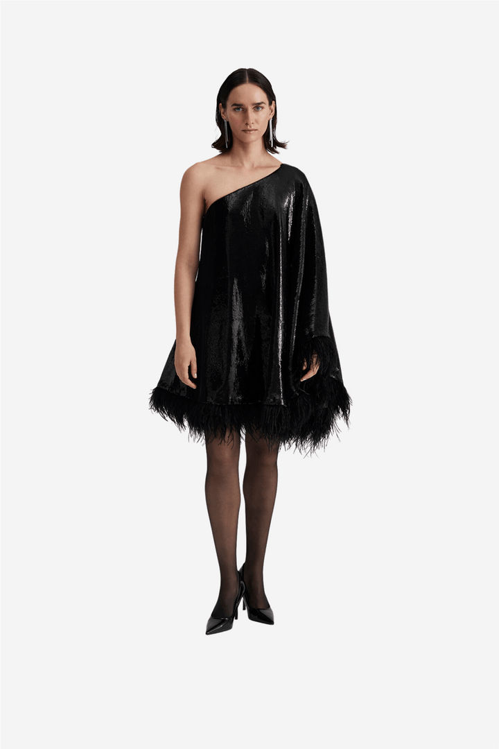 By Malina Kjoler & jumpsuits Andrea One-Shoulder Mini Dress