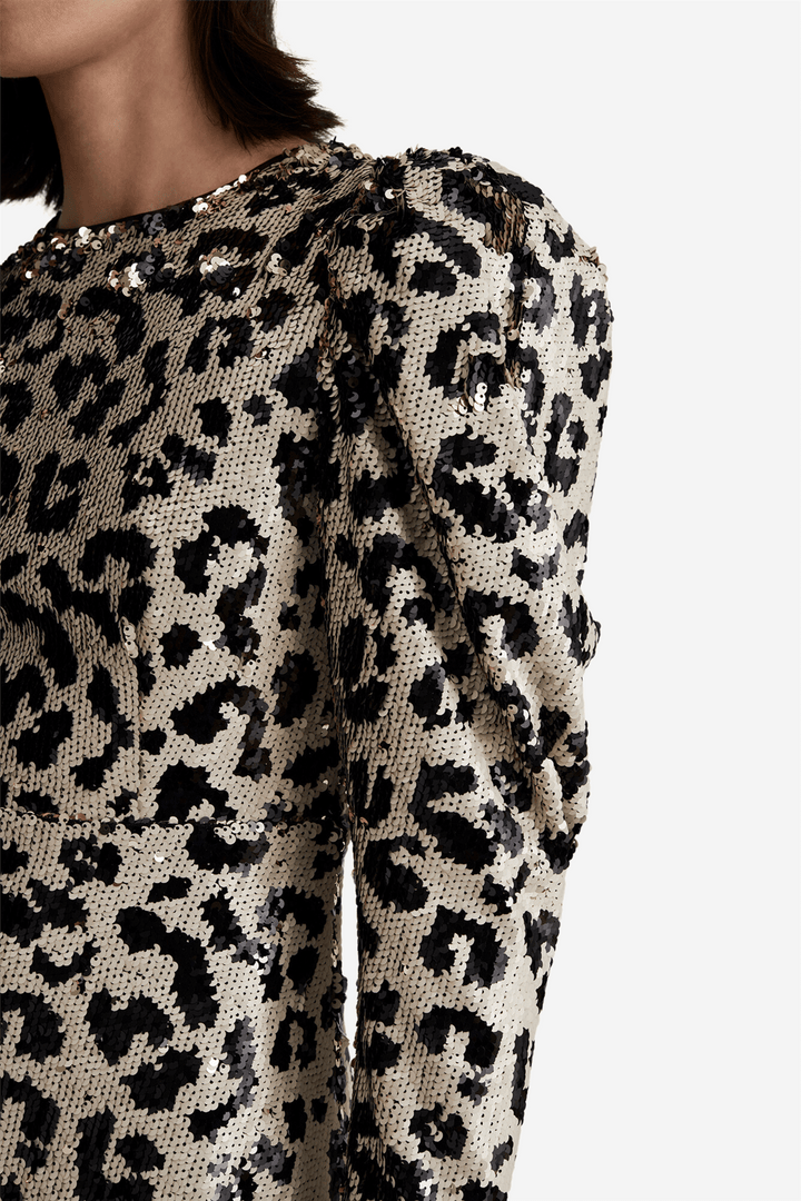 By Malina Kjoler & jumpsuits Hollis sequin mini dress Multi